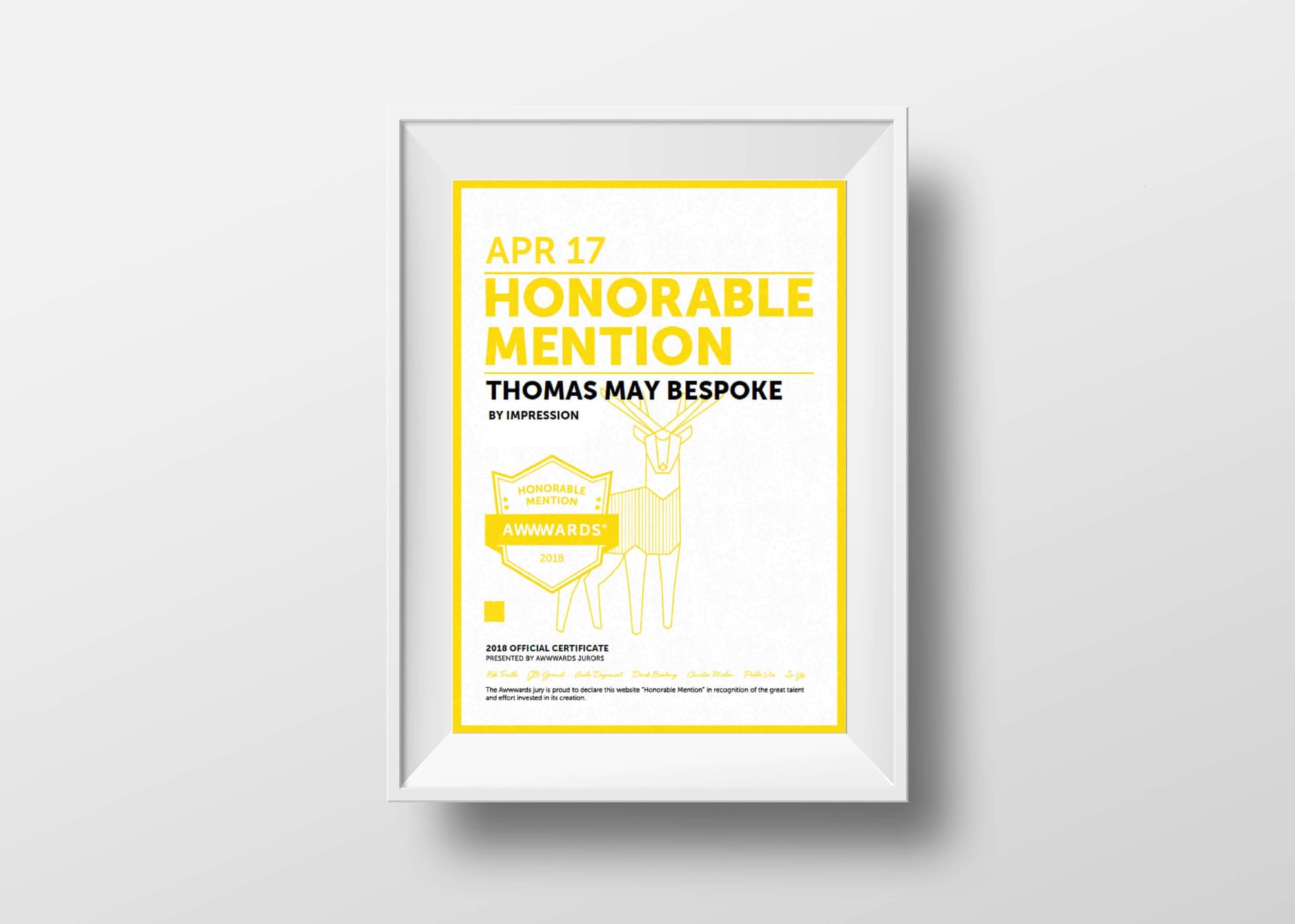 frame awards